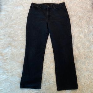 Lauren Ralph Lauren Black Classic Straight Jeans